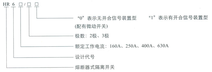HR6熔斷器式隔離開關,隔離開關
